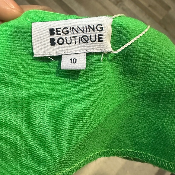 Beginning Boutique Trixy Green Cut Out Maxi Dress - Picture 8 of 8